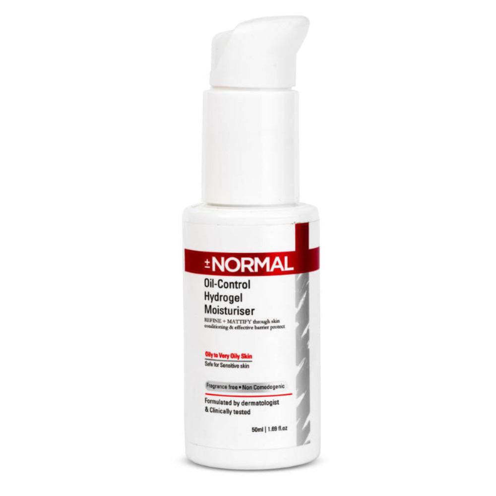PLUSMINUS NORMAL skincare oil control hydrogel moisturiser cream gel oily sensitive skin
